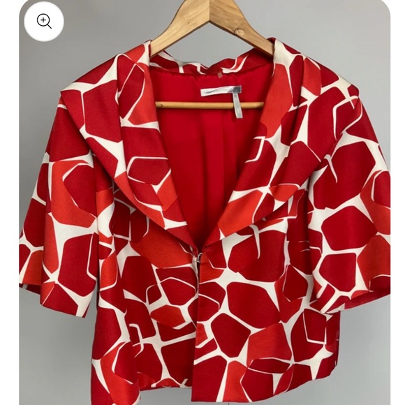 Classiques Entier Vibrant Red Blazer - Picture 2 of 6